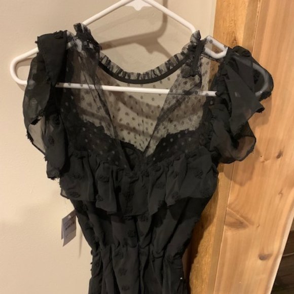 One One Six Black Ruffle Party Dress - Picture 3 of 4